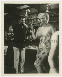 6h833 SOME LIKE IT HOT 8x10 still 1959 Tony Curtis romancing sexiest Marilyn Monroe on yacht!