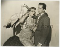 6h853 STORK BITES MAN deluxe 7.5x9.5 still 1947 Jackie Cooper & Meg Randall with fake bird!