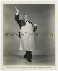 6h868 SYDNEY GREENSTREET 8x10 key book still 1934 wearing apron w/ tray from Thank Your Lucky Stars!