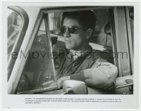 6h876 TAXI DRIVER 8x10.25 still 1976 c/u Robert De Niro wearing sunglasses in cab, Martin Scorsese!