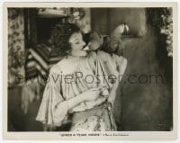 6h937 UNDER A TEXAS MOON 8x10.25 still 1930 sexy Myrna Loy feeding a parrot from her mouth!