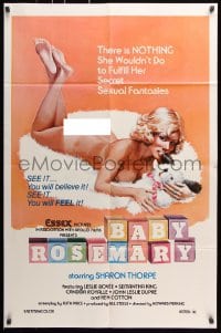 6j071 BABY ROSEMARY 1sh 1976 there's NOTHING she wouldn't do to fulfill her fantasies, parody title