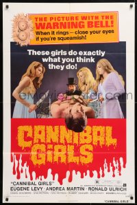 6j176 CANNIBAL GIRLS 1sh 1973 Ivan Reitman Canadian horror comedy, they do exactly what you think!