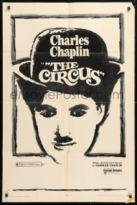 6j203 CIRCUS 1sh R1970 Charlie Chaplin slapstick classic, great images!