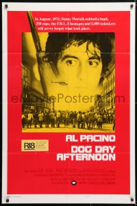 6j277 DOG DAY AFTERNOON style B int'l 1sh 1975 Al Pacino, Sidney Lumet bank robbery crime classic!