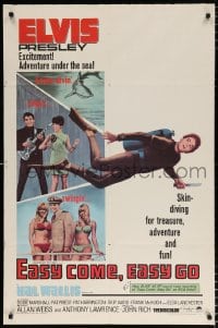 6j289 EASY COME, EASY GO 1sh 1967 scuba diver Elvis Presley looking for adventure & fun!