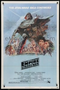 6j296 EMPIRE STRIKES BACK style B NSS style 1sh 1980 George Lucas classic, art by Tom Jung!