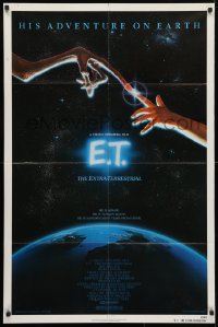 6j287 E.T. THE EXTRA TERRESTRIAL NSS style 1sh 1982 Steven Spielberg classic, John Alvin art!