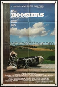 6j433 HOOSIERS 1sh 1986 best basketball movie ever, Gene Hackman, Dennis Hopper!