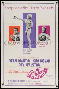 6j484 KISS ME, STUPID 1sh 1965 directed by Billy Wilder, Kim Novak, Dean Martin, Ray Walston!