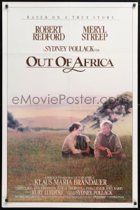 6j667 OUT OF AFRICA 1sh 1985 Robert Redford & Meryl Streep, directed by Sydney Pollack!