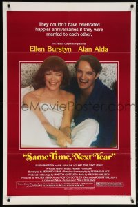 6j761 SAME TIME NEXT YEAR style B 1sh 1978 Ellen Burstyn & Alan Alda have an affair!