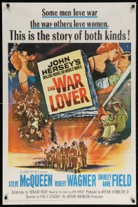 6j947 WAR LOVER 1sh 1962 Steve McQueen, Robert Wagner, Shirley Anne Field, dramatic art!
