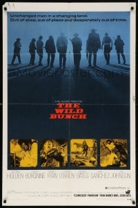6j972 WILD BUNCH 1sh 1969 Sam Peckinpah cowboy classic starring William Holden & Ernest Borgnine