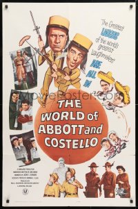 6j985 WORLD OF ABBOTT & COSTELLO 1sh 1965 Bud & Lou are the greatest laughmakers!