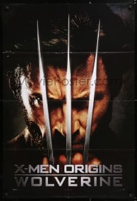 6j989 X-MEN ORIGINS: WOLVERINE int'l teaser DS 1sh 2009 Hugh Jackman, Marvel Comics!