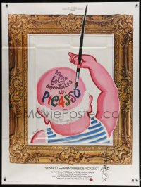 6k527 ADVENTURES OF PICASSO French 1p 1978 wacky Ferracci artwork of Pablo painting his bald spot!