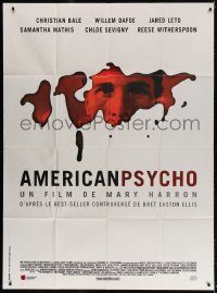 6k534 AMERICAN PSYCHO French 1p 2000 psychotic yuppie killer Christian Bale, from Bret Ellis novel!