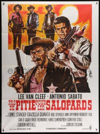 6k556 BEYOND THE LAW French 1p 1969 Sandro Symeoni spaghetti western art of Lee Van Cleef!