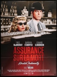 6k627 DOUBLE INDEMNITY French 1p R2018 Billy Wilder classic, Barbara Stanwyck & Fred MacMurray!
