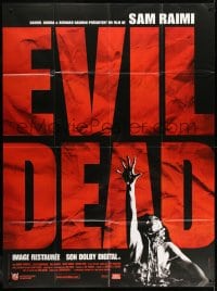 6k641 EVIL DEAD French 1p R2003 Sam Raimi cult classic, horror art of girl grabbed by zombie!