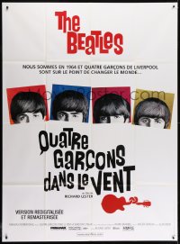 6k700 HARD DAY'S NIGHT French 1p R2014 The Beatles in their first film, rock & roll classic!