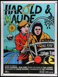 6k702 HAROLD & MAUDE French 1p R2009 different art of Ruth Gordon & Bud Cort by Thierry Guitard!