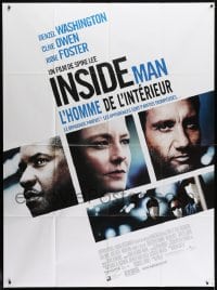 6k732 INSIDE MAN French 1p 2006 Spike Lee, Denzel Washington, Clive Owen, Jodie Foster!