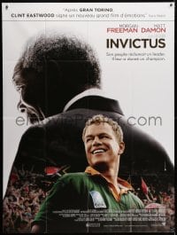 6k734 INVICTUS French 1p 2010 Morgan Freeman as Nelson Mandela, Matt Damon, rugby!