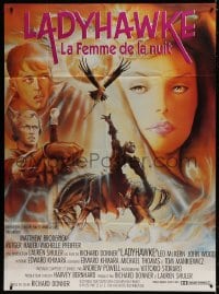 6k759 LADYHAWKE French 1p 1985 cool Formosa art of Michelle Pfeiffer & young Matthew Broderick!