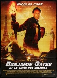 6k824 NATIONAL TREASURE BOOK OF SECRETS French 1p 2008 Nicolas Cage, directed by Jon Turteltaub!