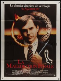 6k834 OMEN 3 - THE FINAL CONFLICT French 1p 1981 creepy image of Sam Neill as President Damien!