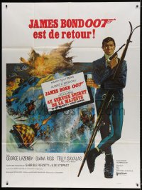 6k835 ON HER MAJESTY'S SECRET SERVICE French 1p 1969 George Lazenby's only appearance as James Bond