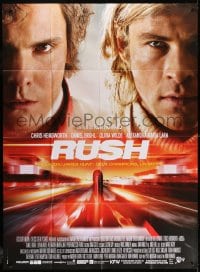 6k893 RUSH French 1p 2013 cool close up of Chris Hemsworth as F1 driver James Hunt!