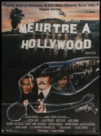 6k931 SUNSET French 1p 1988 Bruce Willis as Tom Mix & James Garner as Wyatt Earp solve a murder!