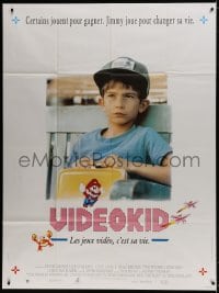 6k987 WIZARD French 1p 1989 Luke Edwards with Super Mario Brothers lunchbox, Videokid!