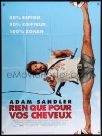 6k993 YOU DON'T MESS WITH THE ZOHAN French 1p 2008 wacky image of Adam Sandler doing the splits!
