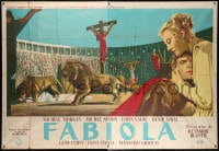 6k512 FABIOLA French 2p 1949 Michele Morgan, cool completely different art by Duccio Marvasi!