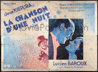 6k505 LA CHANSON D'UNE NUIT French 4p 1932 Roger Vacher art of Jan Kiepura & Magda Schneider, rare!