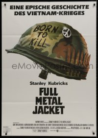 6k013 FULL METAL JACKET German 33x47 1987 Stanley Kubrick Vietnam War movie, Philip Castle art!