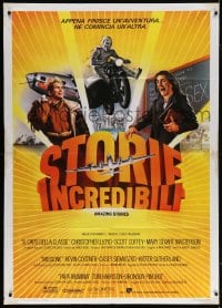 6k278 AMAZING STORIES Italian 1p 1987 Steven Spielberg, cool art from each segment of the movie!