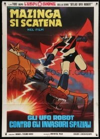 6k283 ATLAS UFO ROBOT Italian 1p 1978 created from episodes of the Grandizer anime sci-fi cartoon!