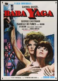 6k284 BABA YAGA Italian 1p 1973 Iaia art of witch Carroll Baker & sexy dominatrix!