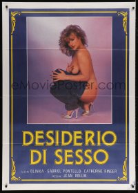 6k292 BIZARRE MARILYN Italian 1p 1987 sexy naked Olinka Hardiman covered by her hand!