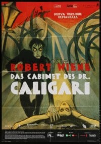 6k302 CABINET OF DR CALIGARI Italian 1p R2014 early German silent restored, art from the original!