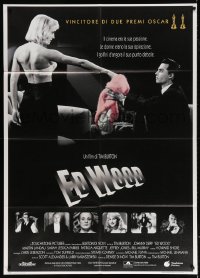6k327 ED WOOD Italian 1p 1995 Tim Burton, Johnny Depp as the worst director ever, mostly true!