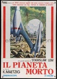 6k335 FIRST SPACESHIP ON VENUS Italian 1p R1970s Stanislaw Lem's Astronauts, Zeccara sci-fi art!
