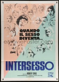 6k362 INTERSESSO Italian 1p 1981 montage art of different men and women, rare!