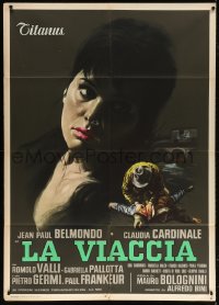 6k375 LA VIACCIA Italian 1p 1961 Bolognini's La Viaccia, Marog art of beautiful Claudia Cardinale!