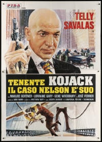 6k218 MARCUS-NELSON MURDERS Italian 2p 1978 best art of Telly Savalas as Kojack before TV series!
